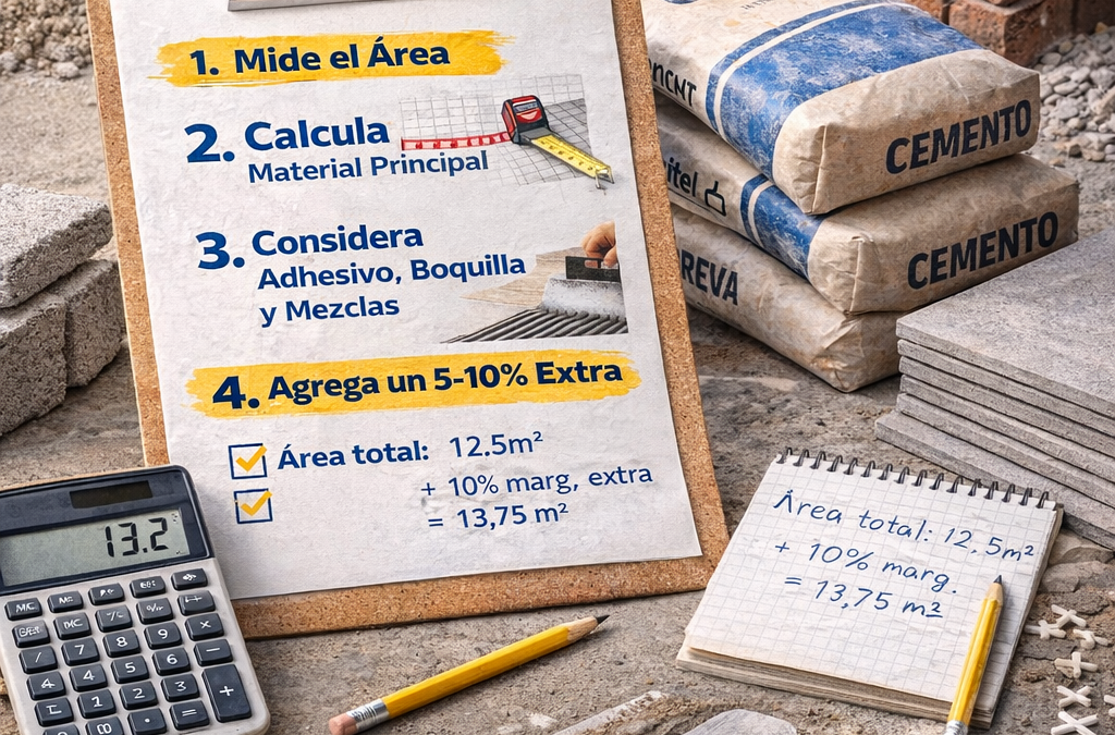 Guía para calcular materiales de obra