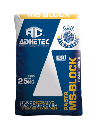 Adhetec Pasta Ms-Block Blanca 25 Kg