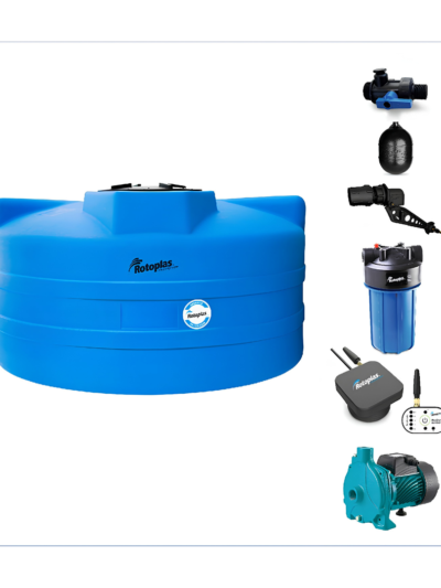 Cisterna Rotoplas 5,000 L Equipada