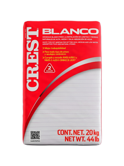 Bulto De Pegazulejo Blanco Crest