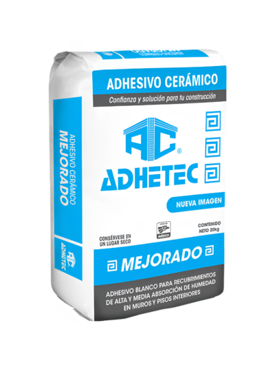 Bulto De Pegazulejo Blanco 20 Kg Adhetec Mejorado