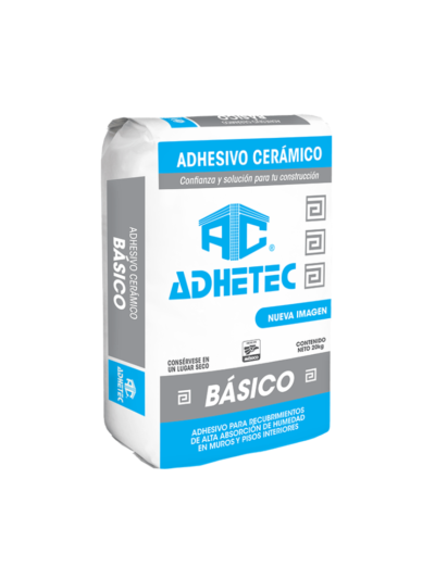 Bulto De Pegazulejo Blanco 20 Kg Adhetec Basico