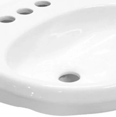 Lavabo Cato Tulipán Blanco 4"