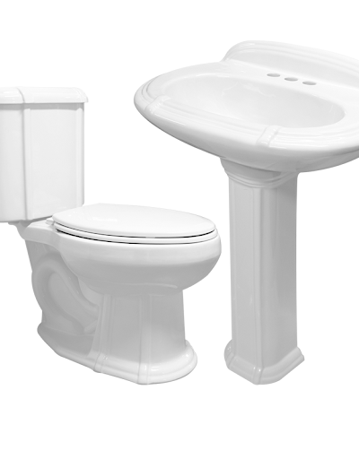 WC Cato Greco Blanco — 4 Piezas