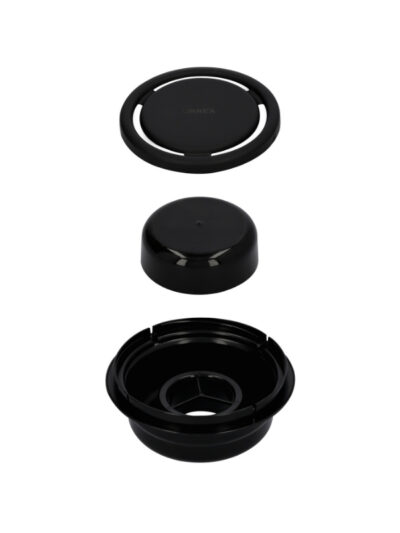 Coladera Universal Negra Dica Con Tapa Redonda