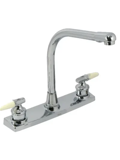 Mezcladora De 8" Para Fregadero Incluye Cubierta Y Manerales Dica