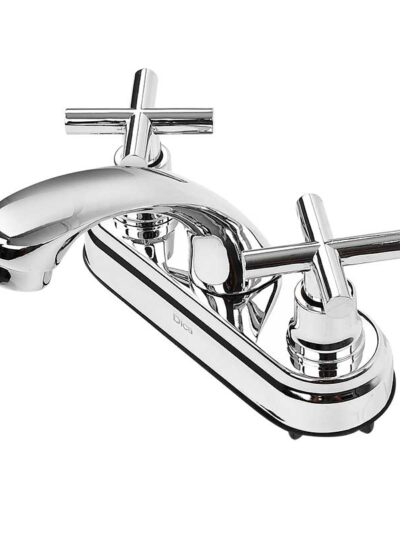 Mezcladora De 4" Para Lavabo Con Cubierta Y Manerales Dica