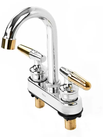 Mezcladora De 4" Para Lavabo Tipo Bar Con Cubierta Dica