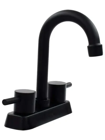 Mezcladora Negro Dica 4" Para Lavabo