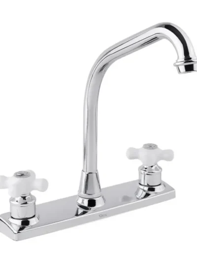 Mezcladora De 8" Para Fregadero Incluye Cubierta Y Manerales