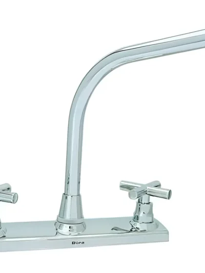 Mezcladora De 8" Para Fregadero Incluye Cubierta Y Manerales Cruceta Dica